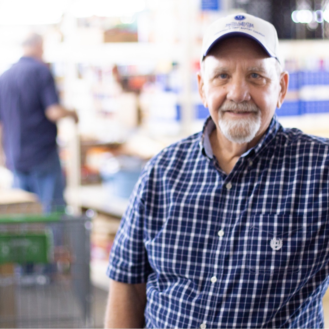 Gary Tracy at the Food Pantry & Clothes Closet in Spring Branch