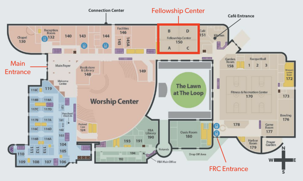 Web Fellowship Center Location Map